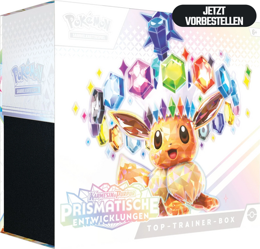 Pokémon Prismatische Entwicklungen Top Trainer Box Deutsch *VORVERKAUF* 17.01.2025